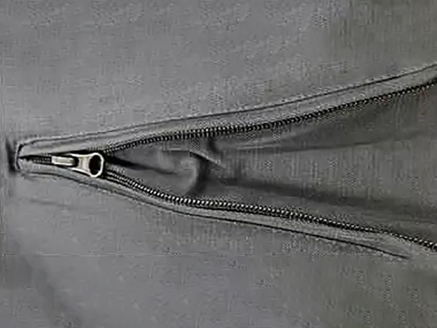 Üç taraflı dikiş (solda) Üç taraflı dikiş (solda)